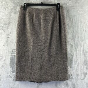 Caslon Pencil Skirt Women's 4 Brown Tweed